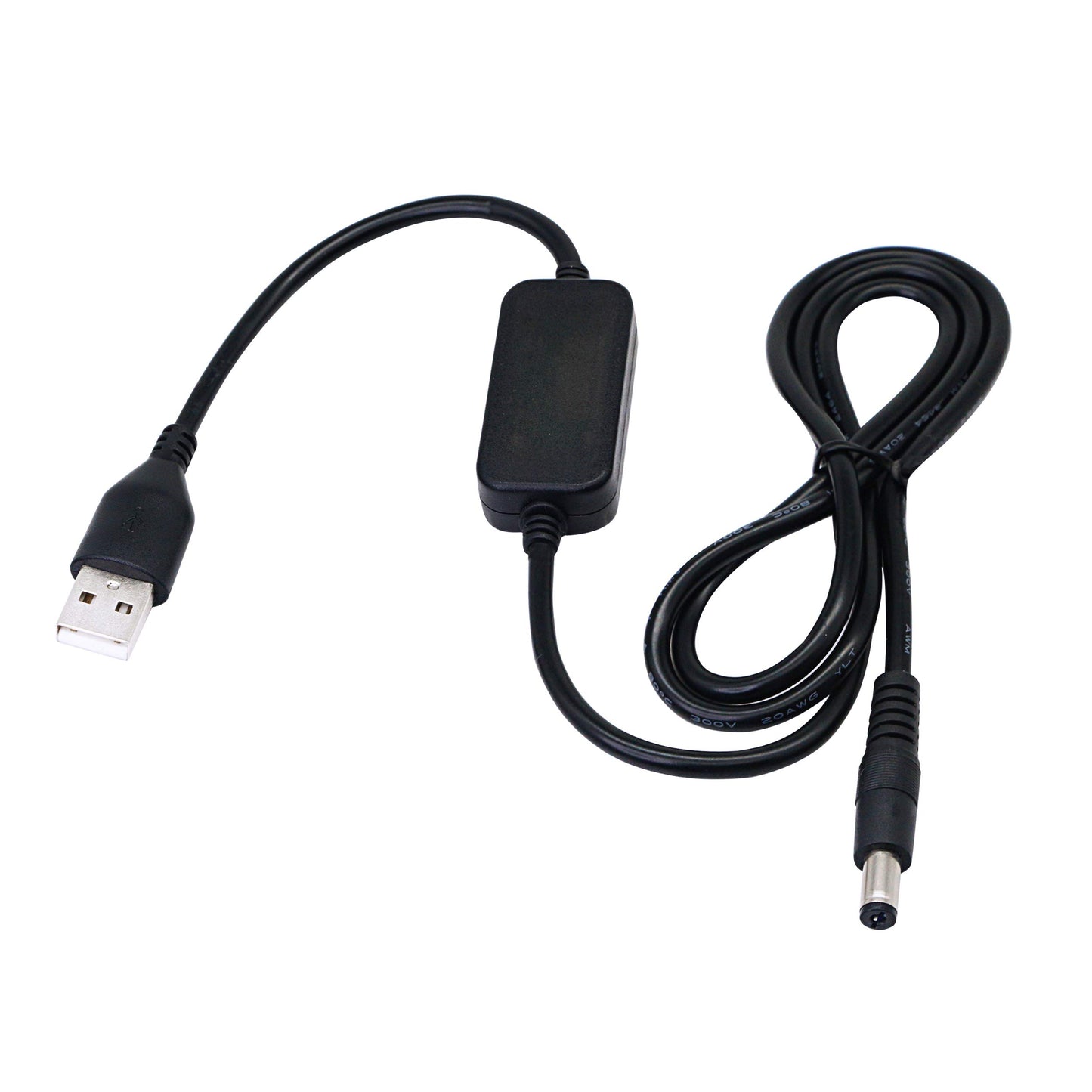 SinLoon 3.28ft USB 5V to DC 12V Converter Step Up Voltage Converter Power Cable,for Camera, Desk lamp, Speakers, Blue Tooth Headset, and Other 5V…