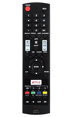 GJ221-C Replaced Remote fit for Sharp LCD TV LC32LE653U LC-32LE653U LC40LE653U LC-40LE653U LC43LE653U LC-43LE653U LC48LE653U LC-48LE653U LC55LE653U