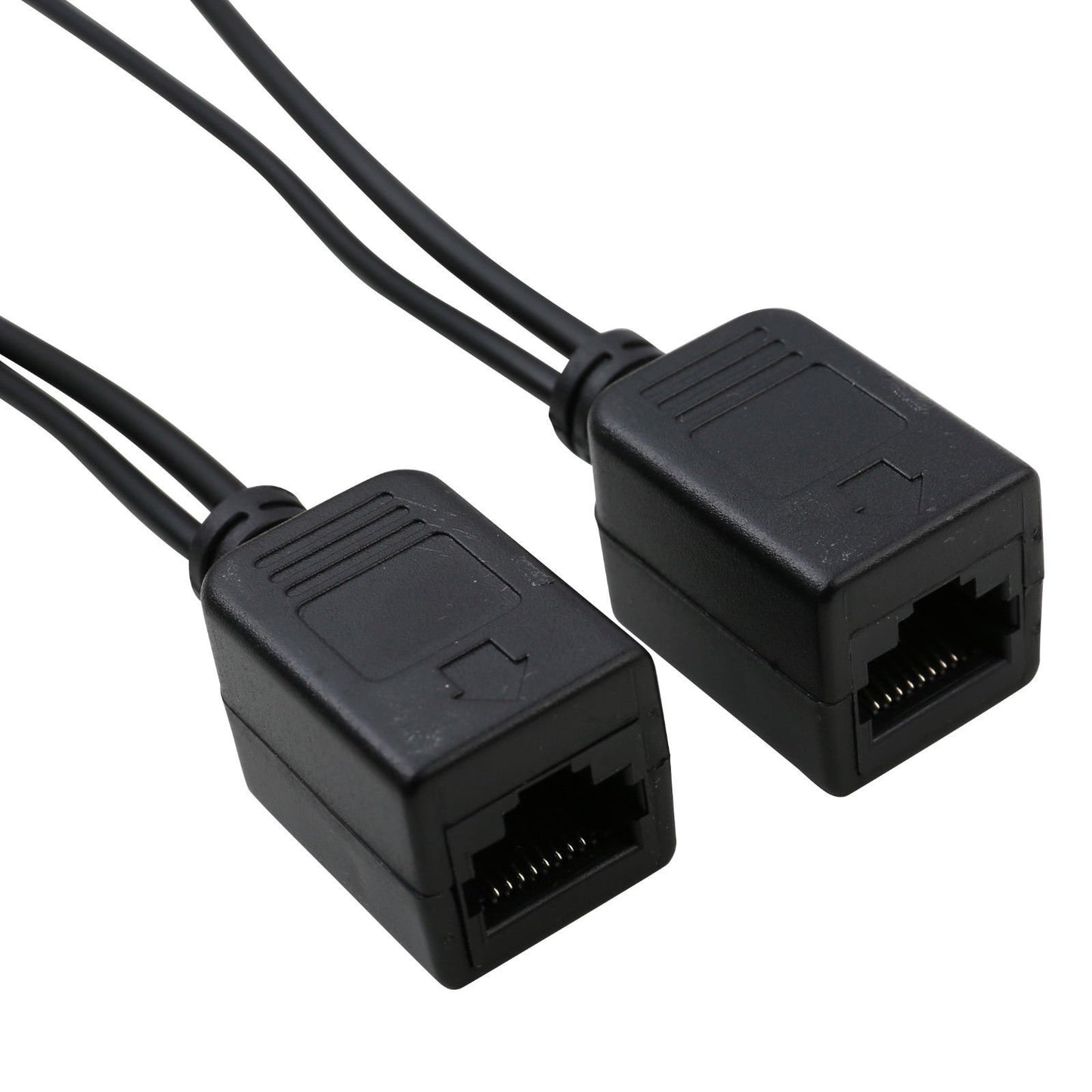 UHPPOTE Power Over Ethernet Passive PoE Adapter Injector + Splitter Kit PoE Cable (Black/Pack of 1 Pair)