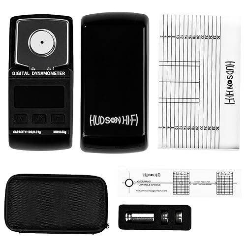 Hudson Hi-Fi Turntable Cartridge Alignment Kit - The Audiophile Purists Perfected 3-Piece LP Cartridge Setup Set. Accuracy Optimized Digital Scale
