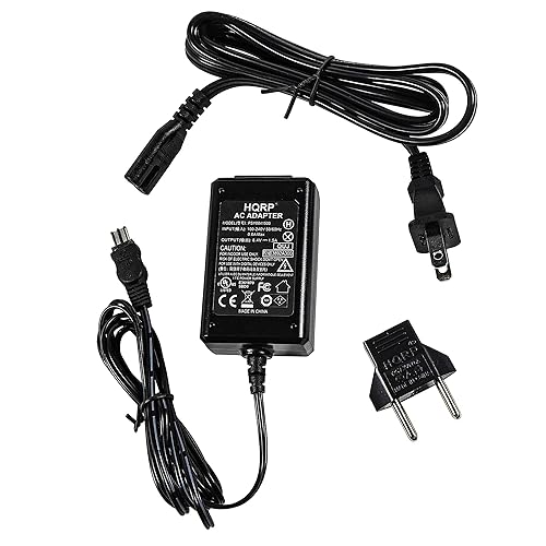 HQRP Replacement AC Adapter/Charger Compatible with Sony Mavica MVC-FD85, MVC-FD87, MVC-FD90, MVC-FD95, MVC-FD97 Digital Camera with USA Cord & Euro