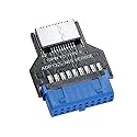 MZHOU USB 3.0 19PIN Header to Type-E Front A-Key Interface-Extend USB Ports to PCs Front Panel USB Ports(9PIN to Type-E)