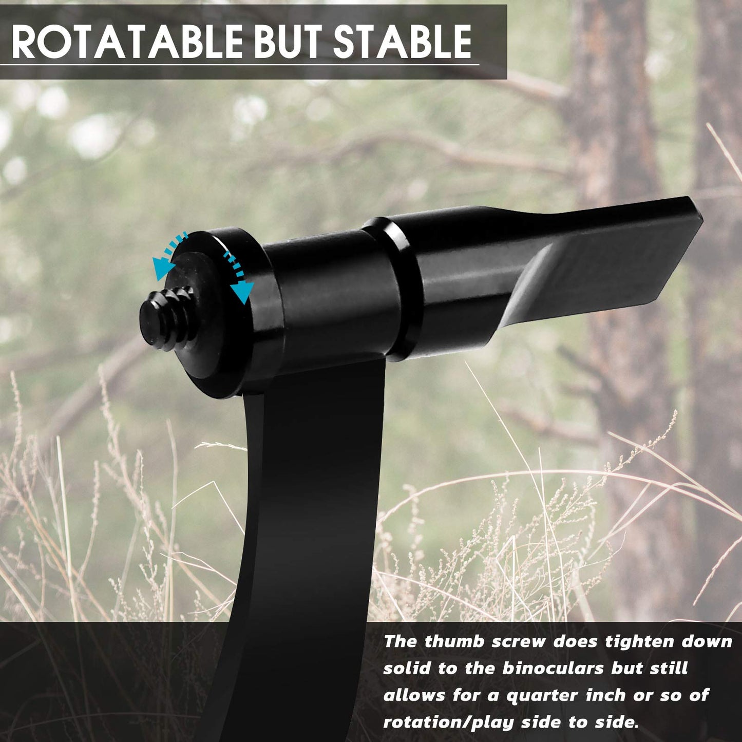 Binocular Tripod Adapter, Binocular Mount 1/4 Inch Threading Mount Aluminium,Tripod Adapter for Bird Watching, Safari Sports Events, Optics
