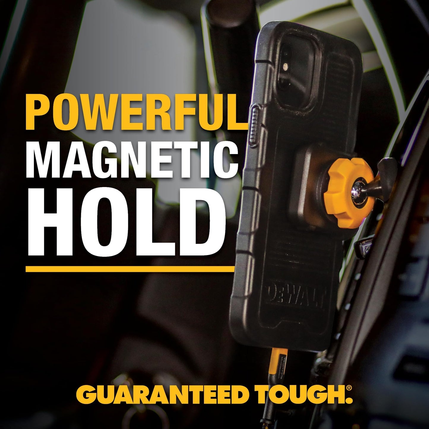 DEWALT Heavy Duty Strong Magnetic for iPhone 14 Pro Max Case Fits MagSafe, Drop Resistant Impact Protective Back Cover, Shockproof Slim Fit for iPhone