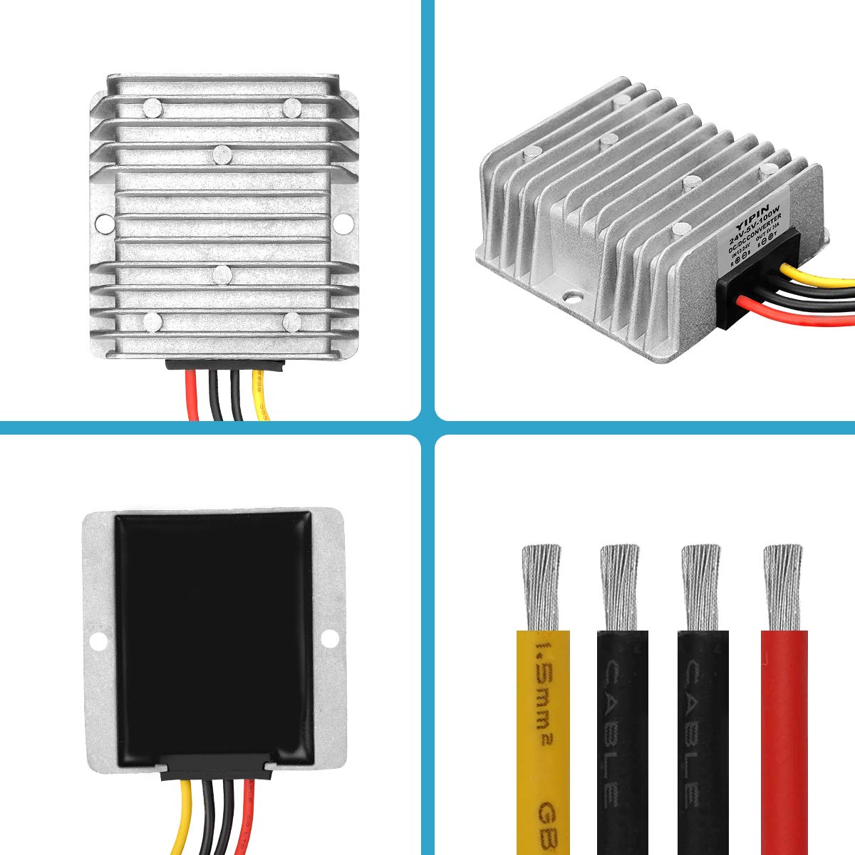 DC Voltage Regulator Buck Converter DC 12V 24V Step-Down to 5V 20A 100W Reducer stabilized Power Supply Converter Waterproof Module Transformer