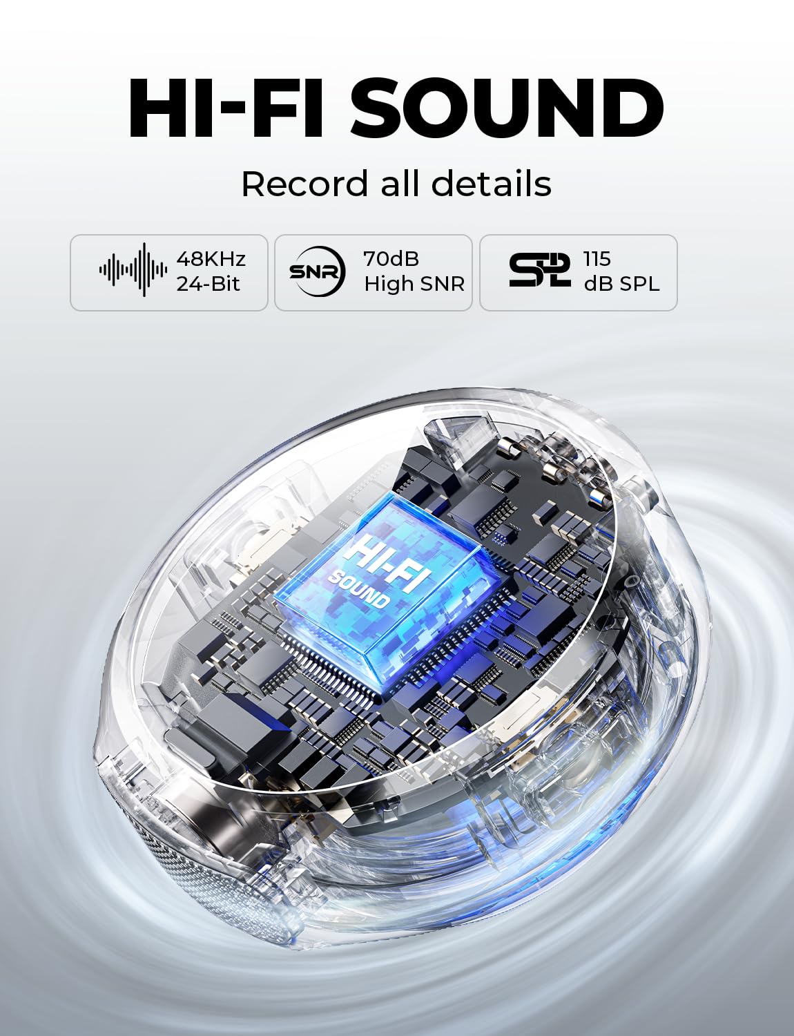 Hollyland Lark M2 Wireless Microphone for iPhone/Camera/Android/PC, 48kHz/24-bit High Fidelity Audio, 300m Range, Noise Cancelling, 40h Use, YouTube