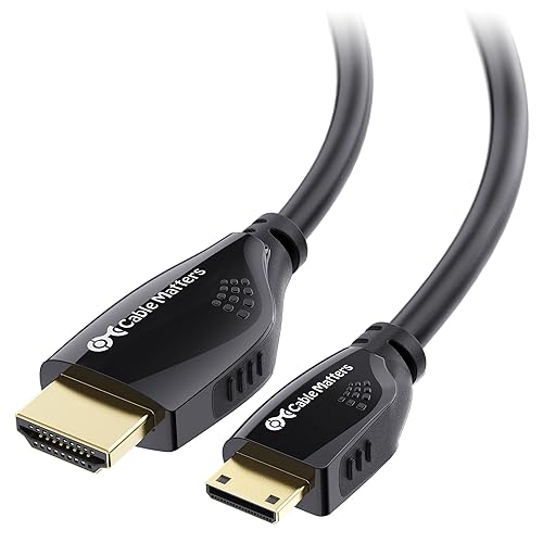 Cable Matters High-Speed Long 4K Mini HDMI to HDMI Cable - 25ft, HDMI2.0 Ready for Tablets, Nikon, Sony, Canon DSLR, Raspberry Pi Zero