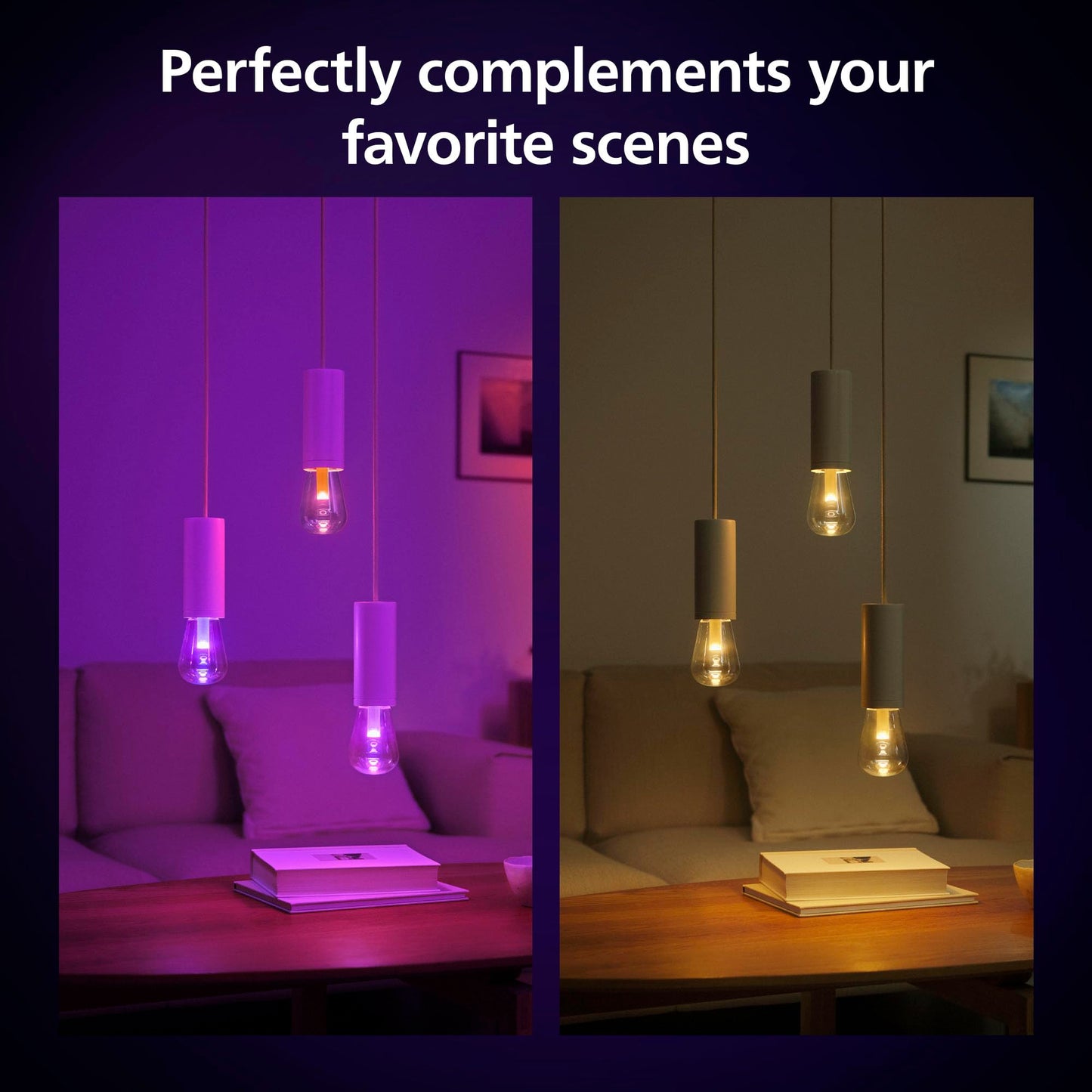Philips Hue Lightguide ST23 Edison Smart LED Bulb - Handblown Glass - Color Changing Light - Compatible with Amazon Alexa, Apple Homekit and Google