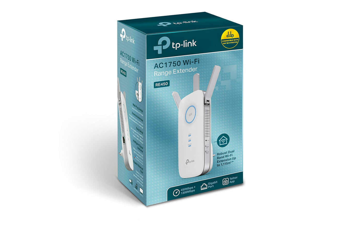 Tp-link AC1750 WiFi Range Extender with High Speed Mode and Intelligent Signal Indicator RE450 (Renewed Certified Refurbished)