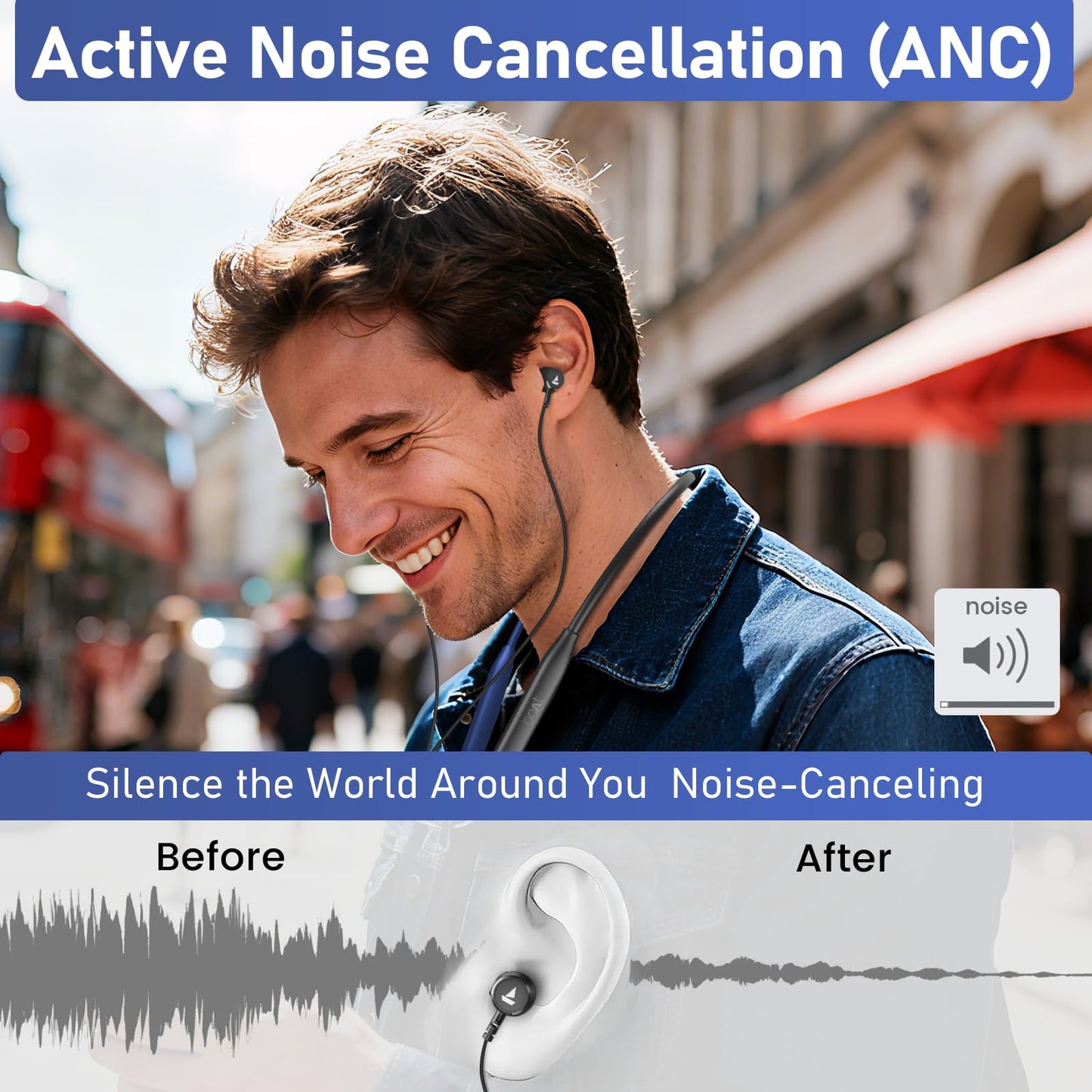 CXPSUE Neckband Earbuds Bluetooth with Stereo Sound,Headphones Wireless with 60 Hours Playtime,Wireless Headphones,Ear Buds Wireless Bluetooth Earbuds