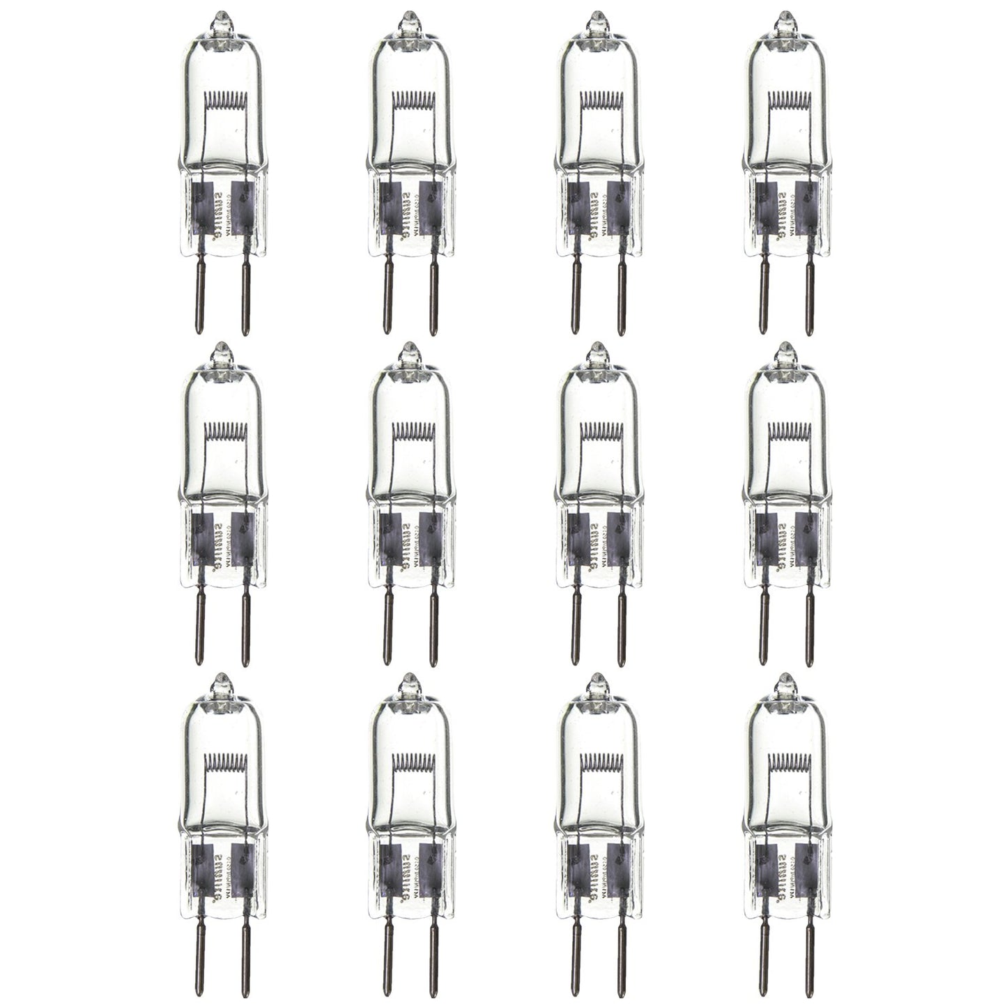 Lumens, 12 Volts, GY6.35 (Bi-Pin) Base, Clear, 2000 Hour Life Span,
