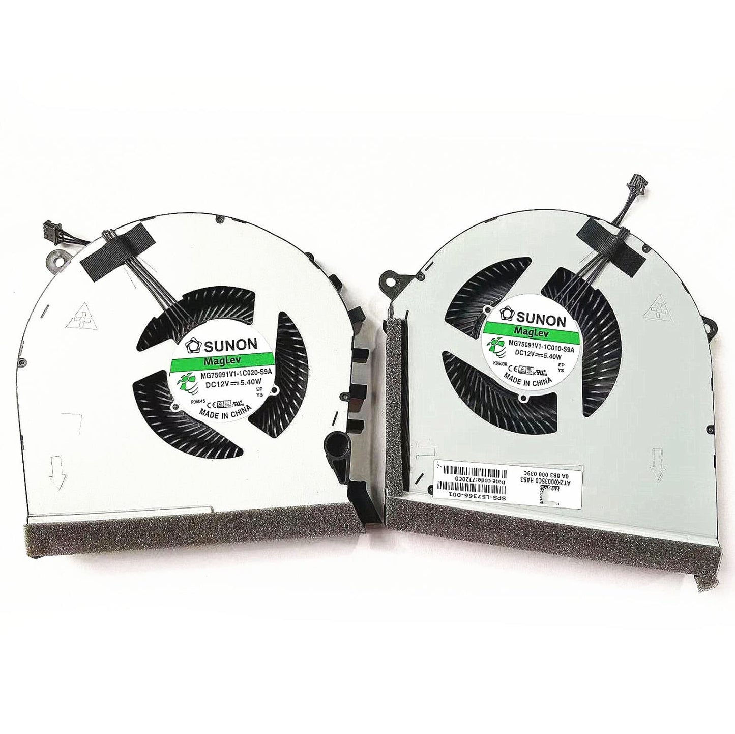 Fleshy Leaf New CPU+GPU Cooling Fan Replacement for HP OMEN 17-CB 17-CB0063TX 1005TX 17-CB0030NR 17-CB0070NR 0092NR 17T-CB0000 TPN-C144 GTX1660 Series