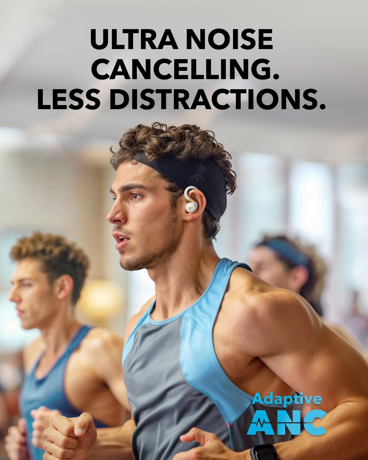 Soundcore (Renewed) Sport X20 by Anker, True-Wireless Workout Earbuds, Rotatable and Extendable Ear Hooks, Noise Cancelling, Deep Bass, IP68