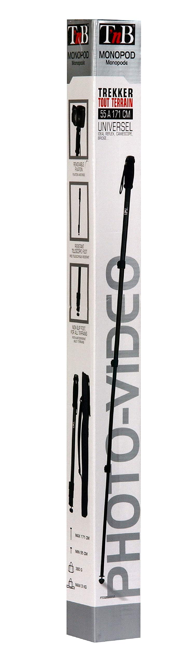 T'nB Tracker Monopod for Camera Black