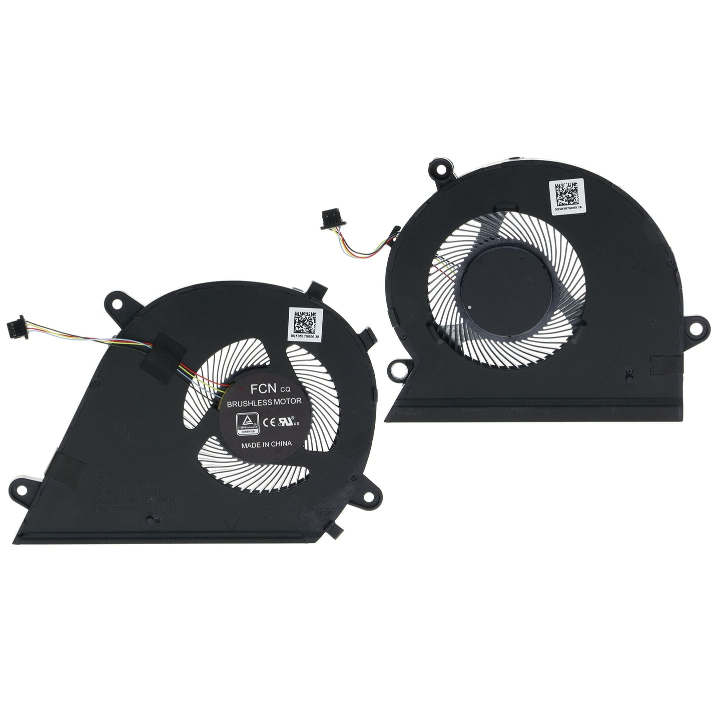 Fleshy Leaf CPU+GPU Cooling Fan Replacement for ASUS Mars15 VX60 VX60GT VivoBook K571 K571GT-EB76 X571G F571G F571GT X571F X571GD X571GT X571U Series