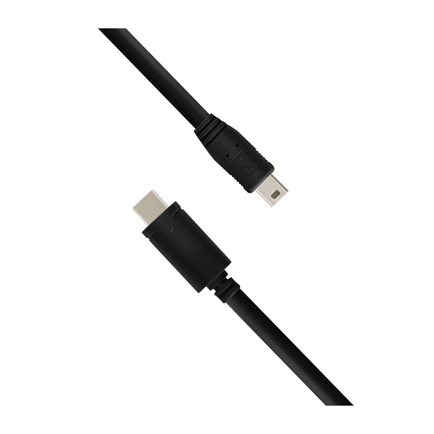 Vebner 20-Foot Mini USB 5-Pin to USB Type C Cable - Extra Long Tethering Cable - Compatible with Canon, GoPro, Yeti Microphones, Dash Cams, Tomtom GPS