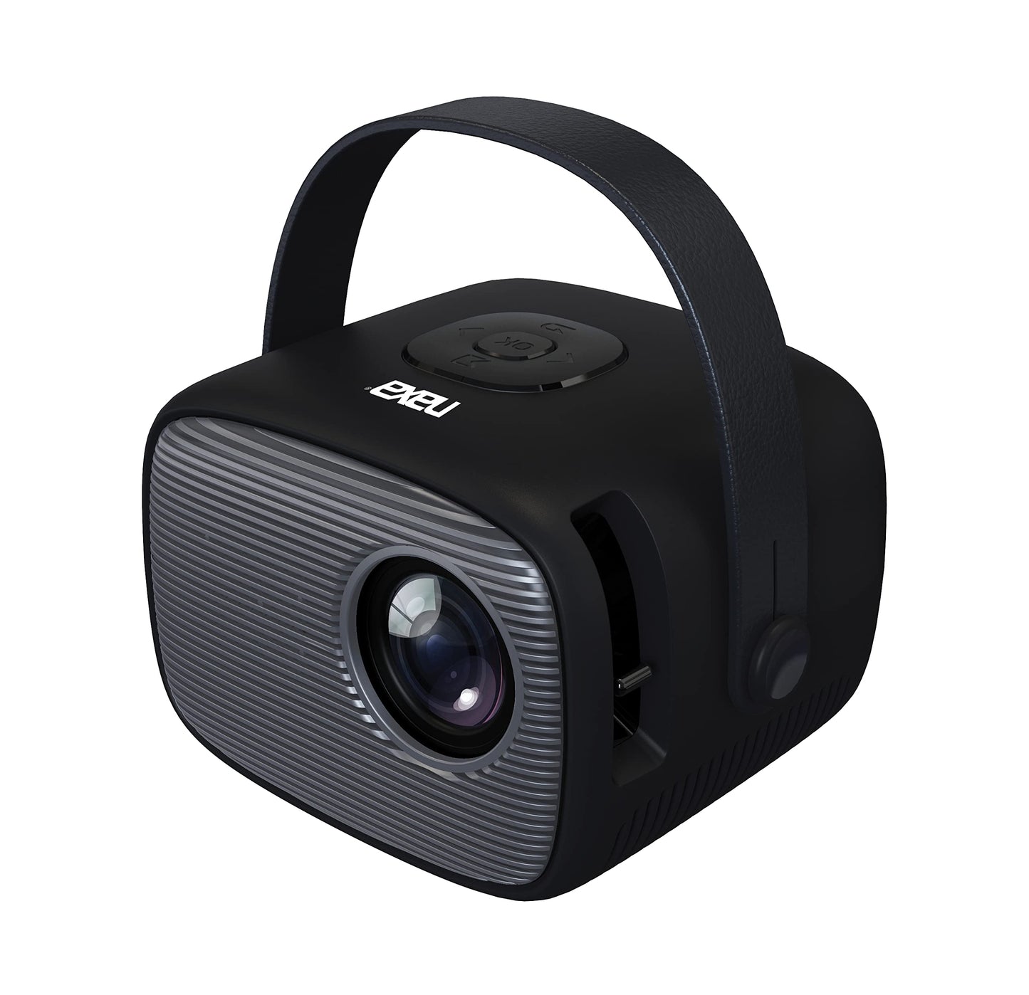 Naxa Electronics NVP-2002 Portable LCD Mini Projector with Remote, for Streaming from Phones, Gaming, HDMI, USB 2.0, MicroSD Support, AV in, DC