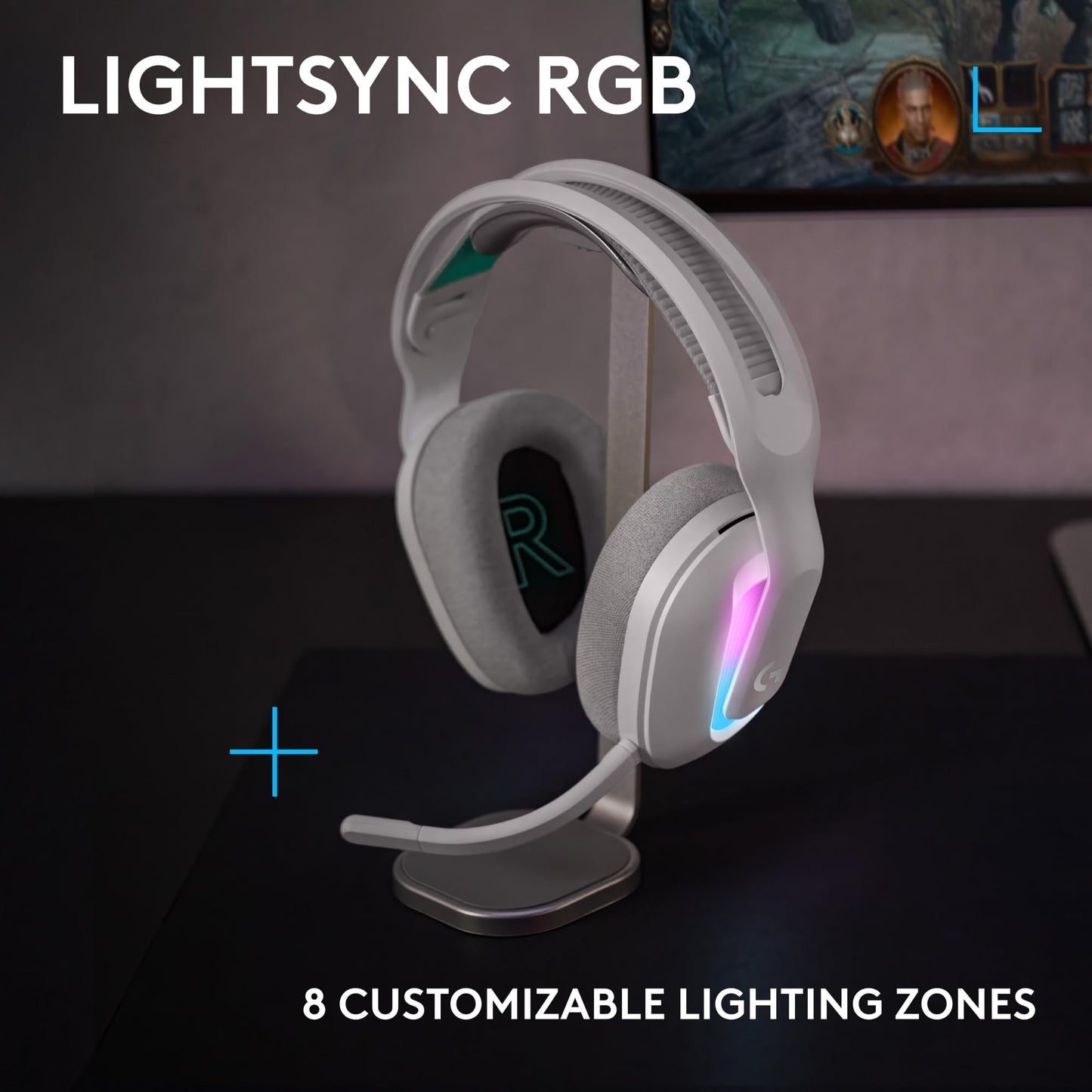 Logitech G522 Lightspeed Wireless Gaming Headset, Full-Band Mic, Advanced Audio, Tri-Connect (Lightspeed, Bluetooth, USB A to C), LIGHTSYNC RGB…