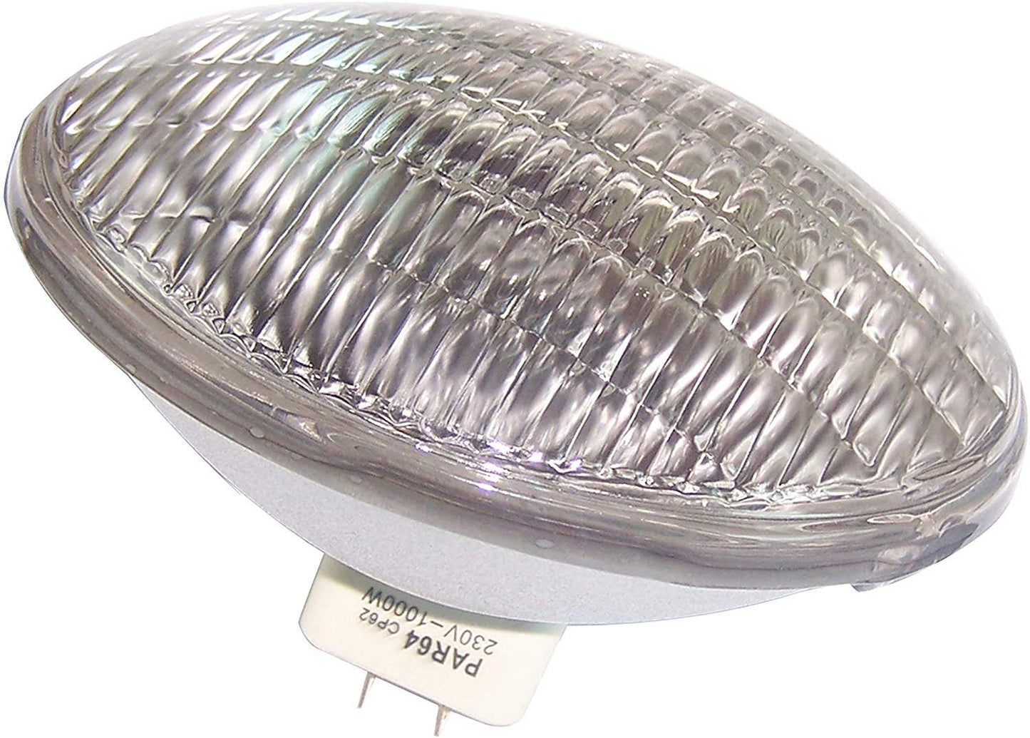 Tawelun White 1pc Par64 Halogen Stage Lamp par 64 120V 1000W MFL FFR,Stage and Studio Halogen Lamp,Par64 1000W GX16d Professional Light
