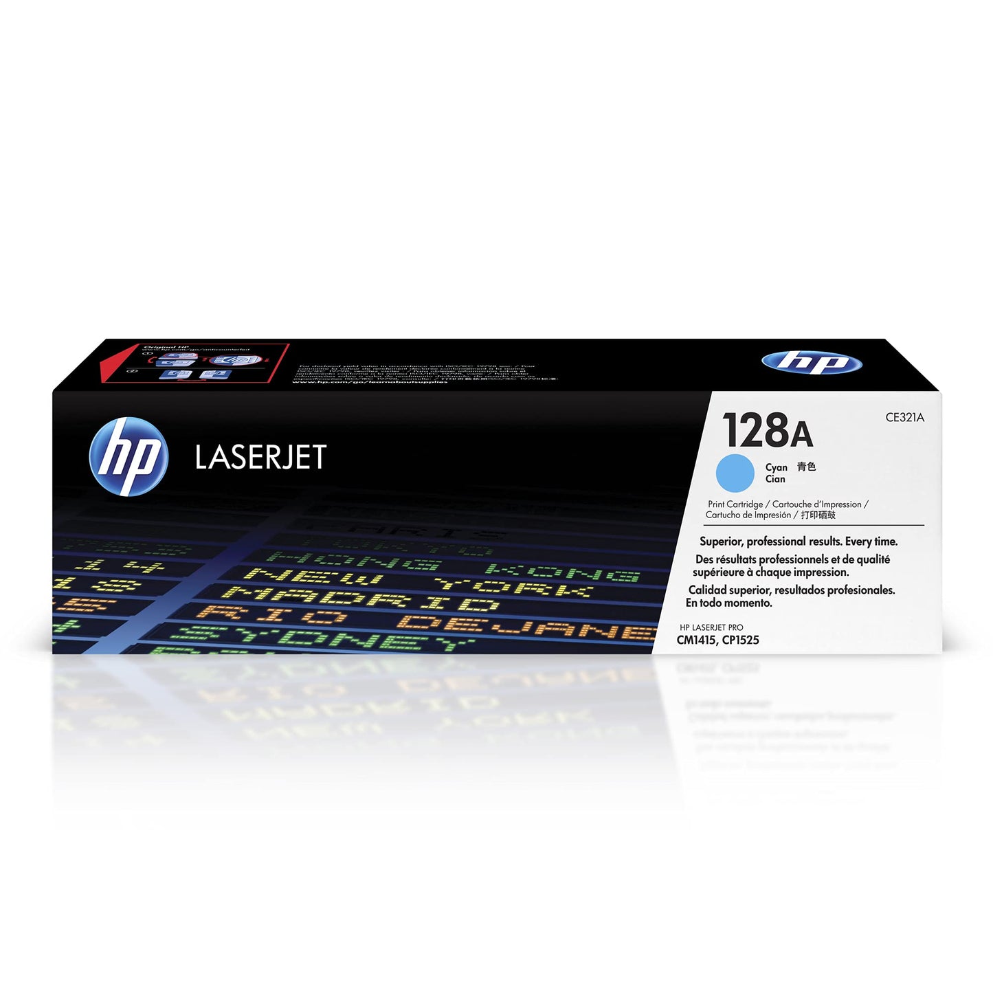 HP 128A Cyan Toner Cartridge | Works LaserJet Pro CM1415 Color, CP1525 Color Series | CE321A