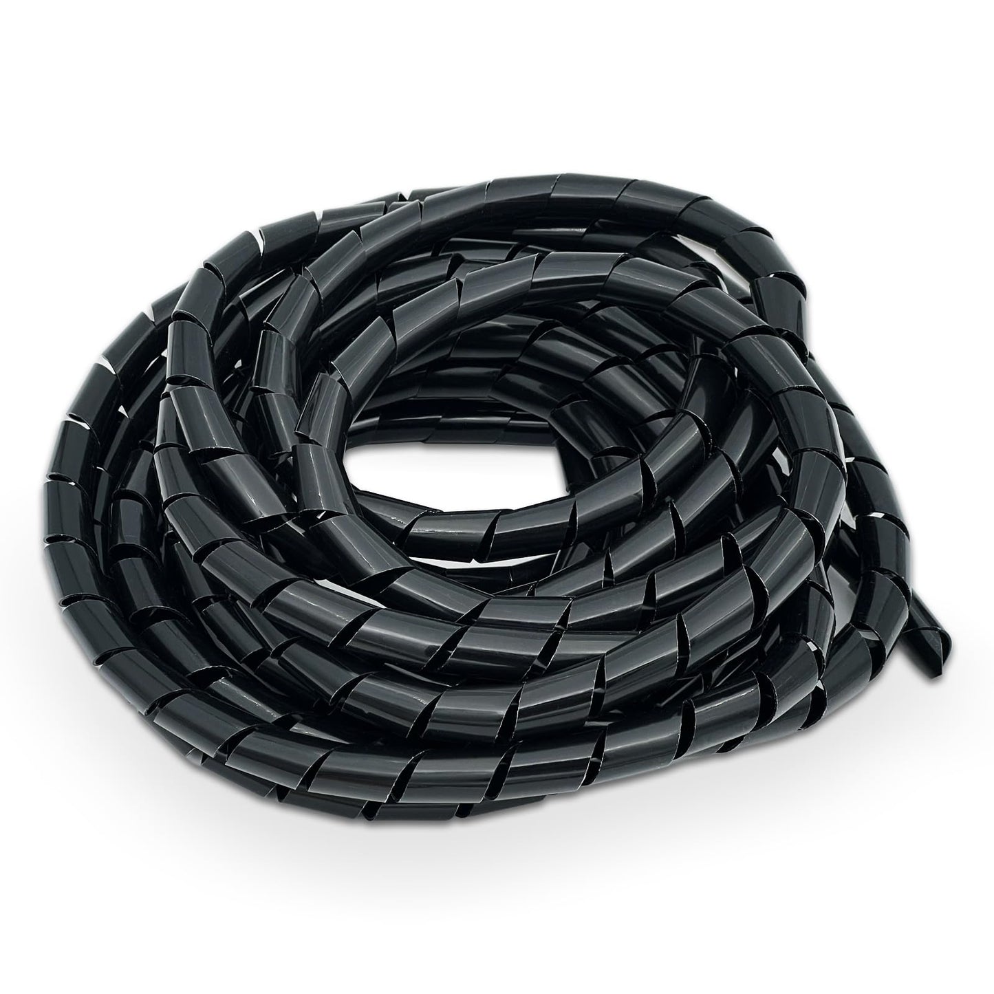 Brvlsoc Spiral Cable Wrap - 20 Ft Durable PE Cord Sleeve for Computer, TV, and Electrical Wire Organization