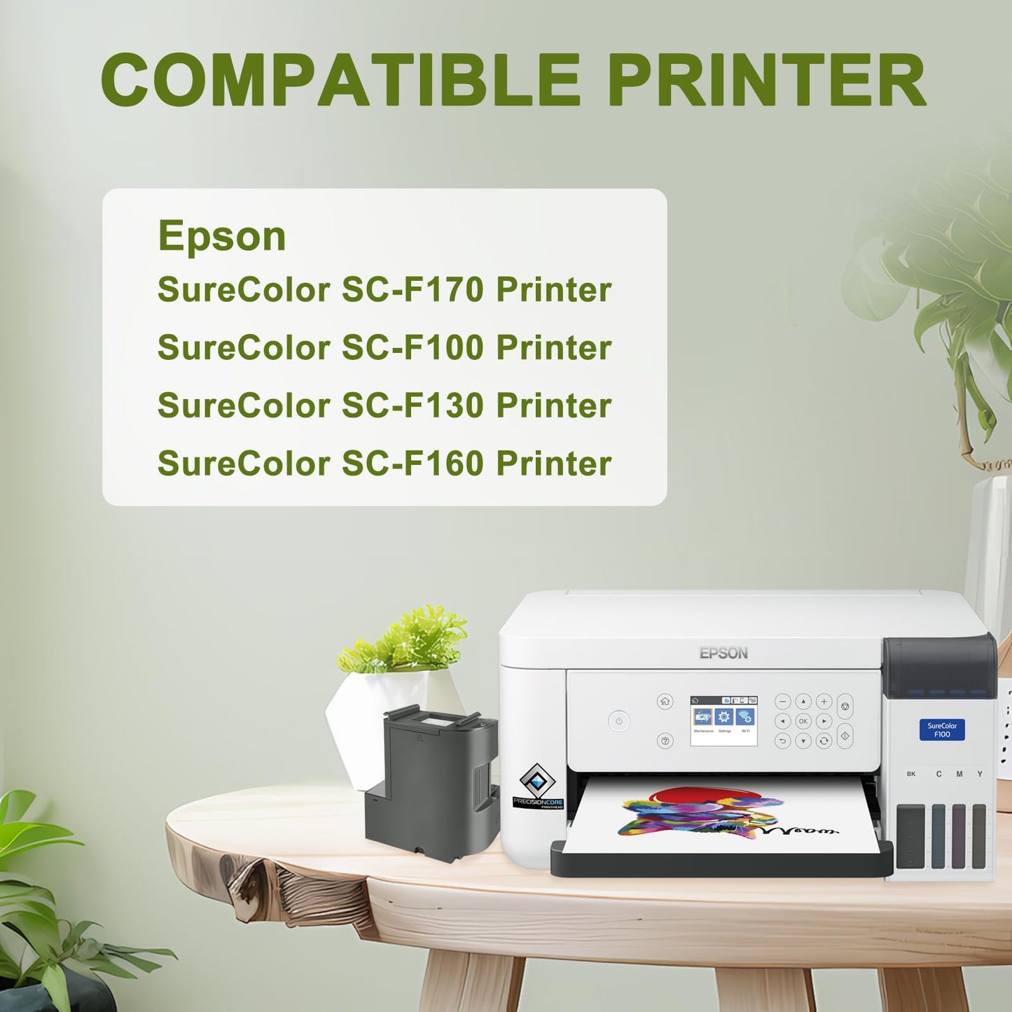 Dikarsum C13S210125 SC23MB S210125 Remanufactured Maintenance Box Replacement for EPSON SC-F170 SC-F100 SC-F130 SC-F160 Printer