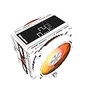 darkFlash E400 Plus CPU Air Cooler, 4 Copper Heat Pipes, Dual 120mm PWM ARGB Fans 2200RPM,Digital Display Top,Intel LGA1851 1700 1200 115X 1366