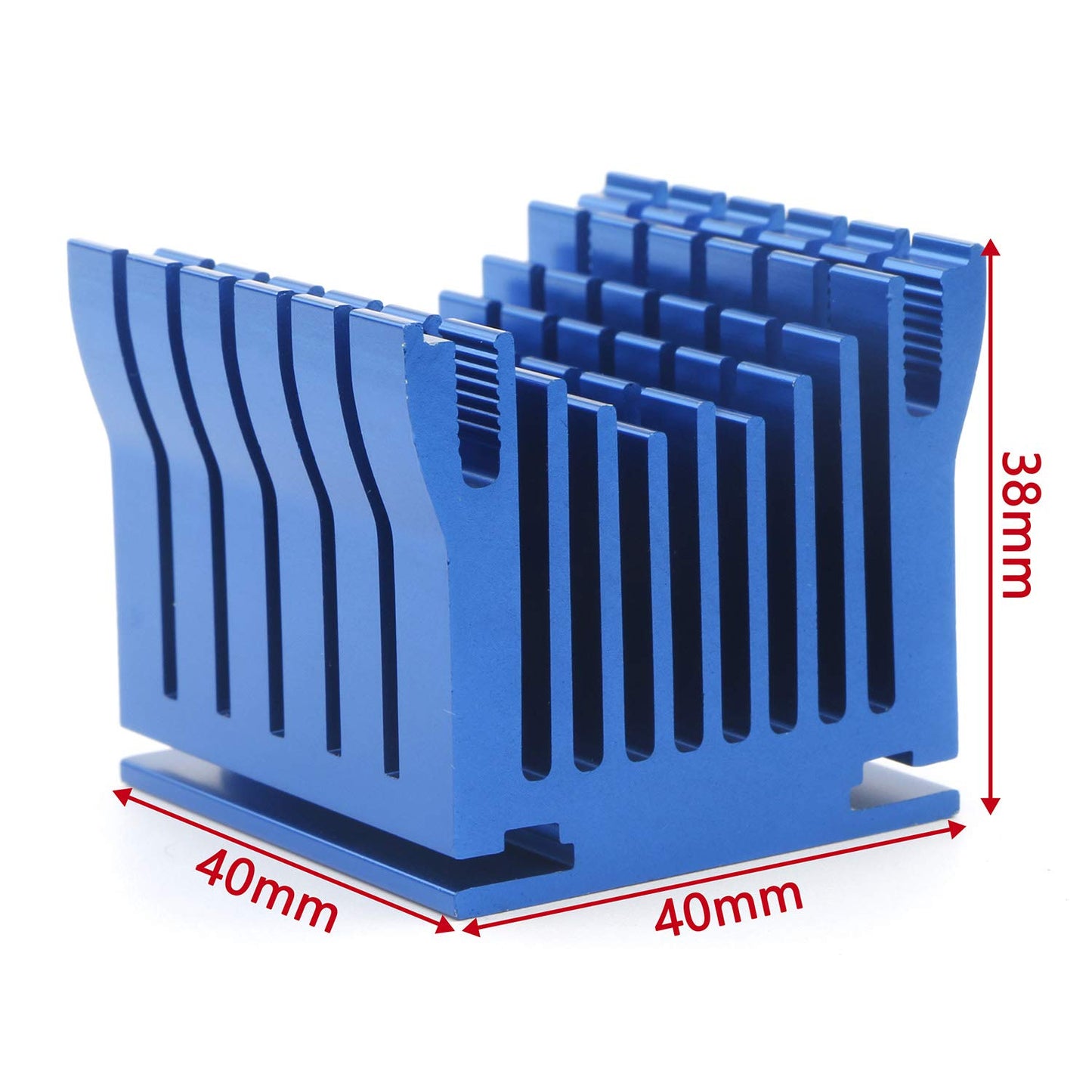 Unxuey 2Pcs Set Desktop Universal Computer Cooling Fan Motherboard Mute 3Pin Aluminium Heatsink South North Bridge 4cm Fan Blade for PC Computer 1.57