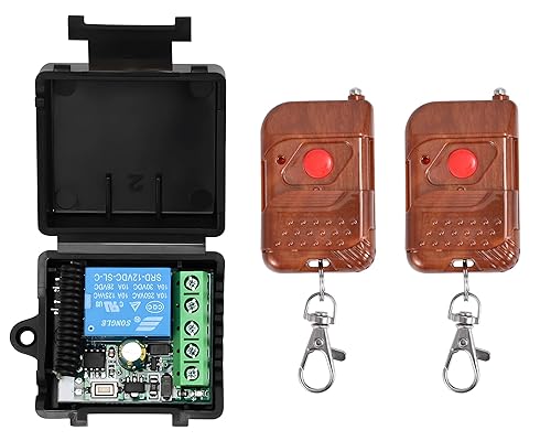 433MHZ RF Remote Controls DC 12V for Door Lock Access Control System 1 Receiver + 2 Transmitters