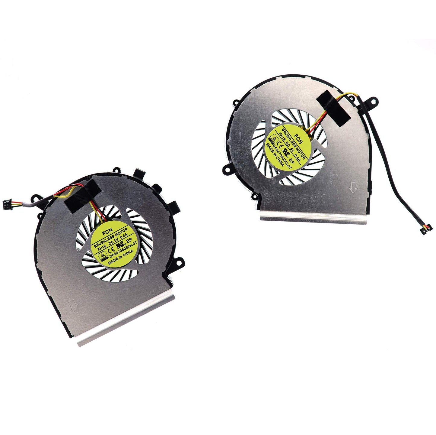 Deal4GO 3-pin 3-Wire CPU Cooling Fan DFS470805CL0T FH19 w/GPU Fan Cooler DFS470805WL0T FH18 for MSi GE62 GE62VR GE72 PE60 PE70 GL62 GL72 GP62 GP72