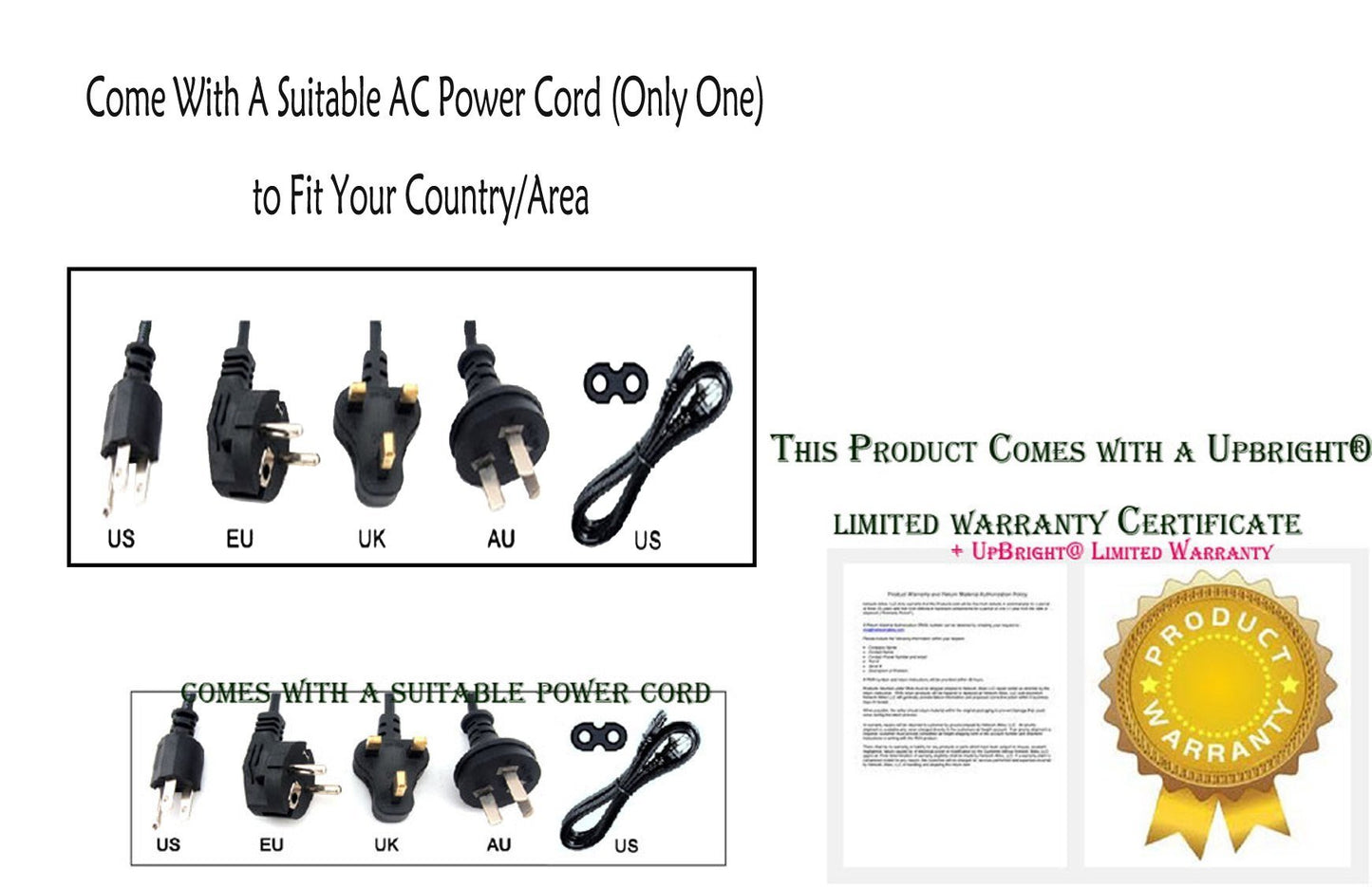 UpBright 14V AC/DC Adapter Compatible with Samsung 390 CF390 396 CF396 C27F C27F390 C27F390FH C27F390FHW F390 F396 C27F390FHN C27F396 C27F396FHN…