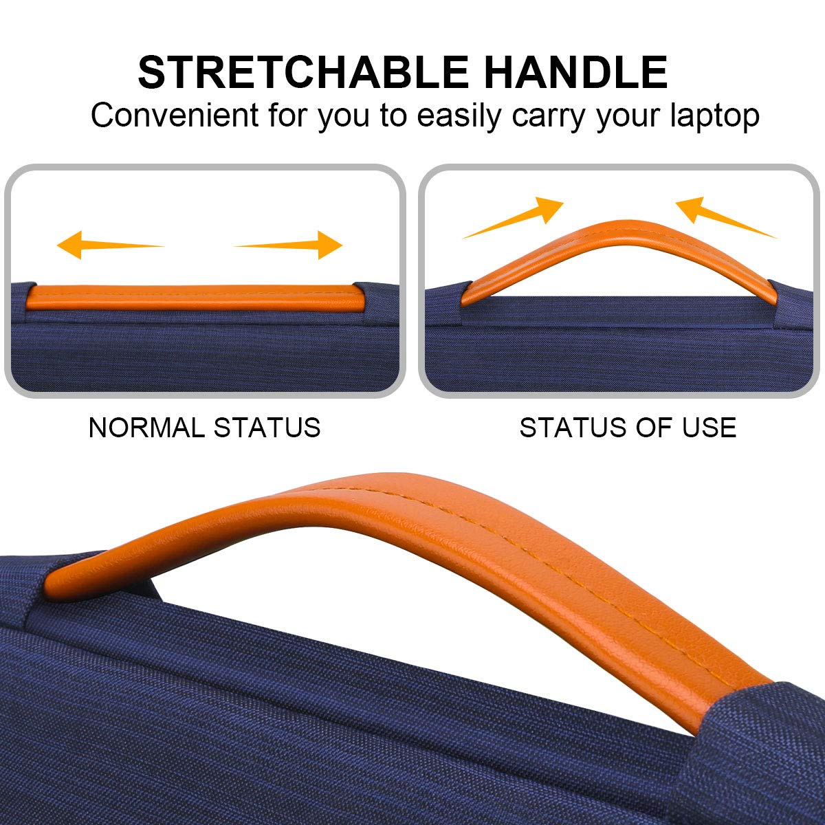 Lacdo 360° Protective 15-15.6 Inch Laptop Sleeve Case for Acer HP Lenovo Dell ASUS Laptop, Acer Aspire 15, HP Pavilion 15, Dell Inspiron 15, Lenovo