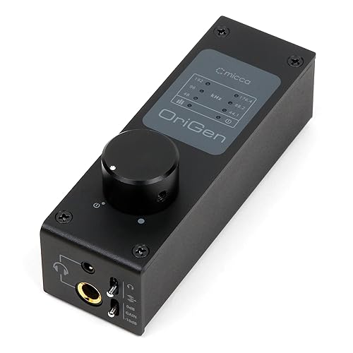 Micca OriGen G3 HiFi USB and Optical DAC Amp for Headphones and Powered Speakers, 24-Bit/192kHz, Earphone Amplifier, Preamp, Volume Control