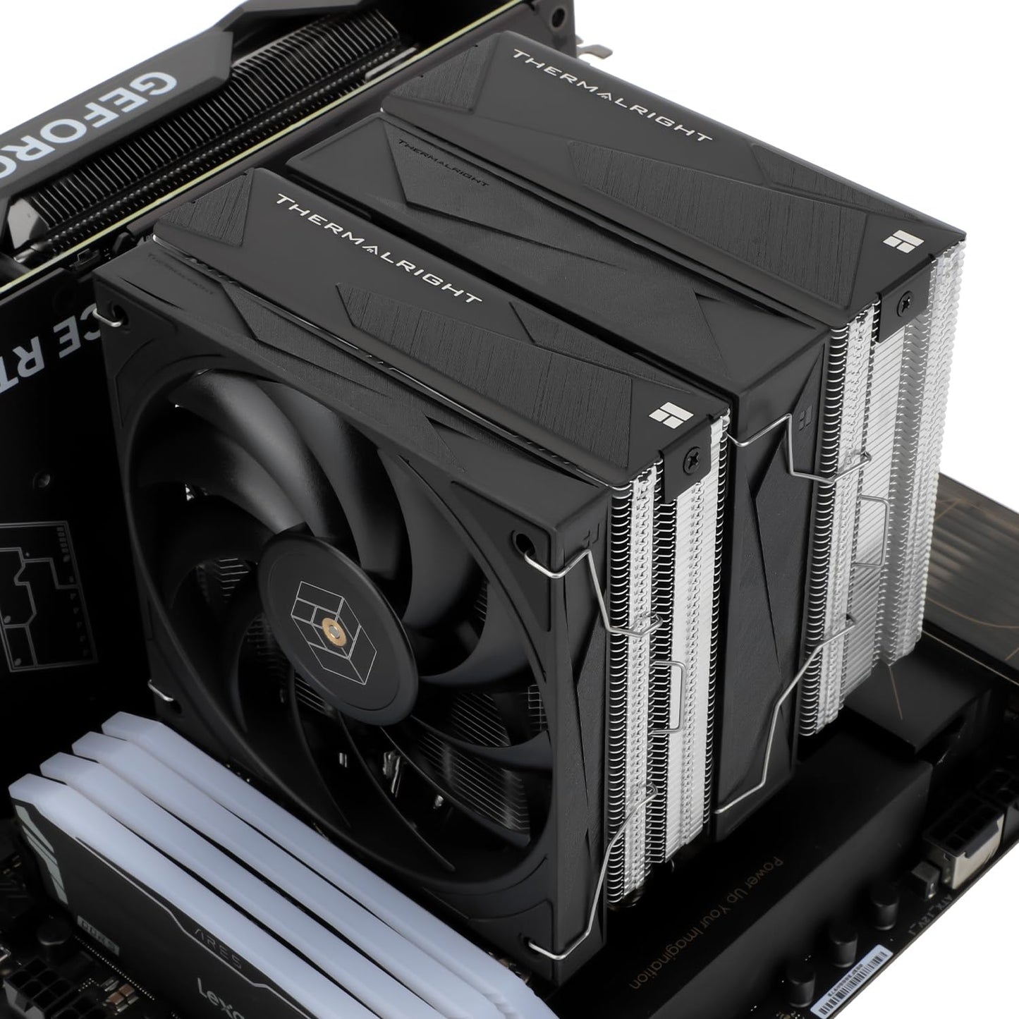 Thermalright Royal Knight 120 CPU Air Cooler,6 Heat Pipes Dual Towers Cooler,with Dual PWM Fans,1500RPM Speed,Desktop Cooler for Intel