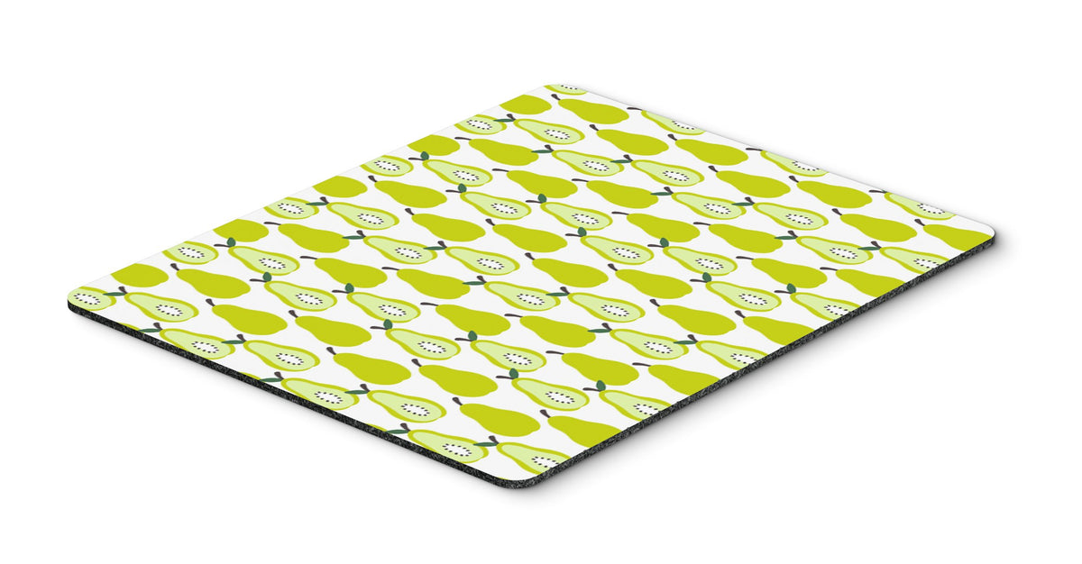 Caroline's Treasures BB5147MP Pears on White Mouse Pad, Hot Pad or Trivet for Home Office Gaming Working Computers Laptop Mouse Mat,Washable Large