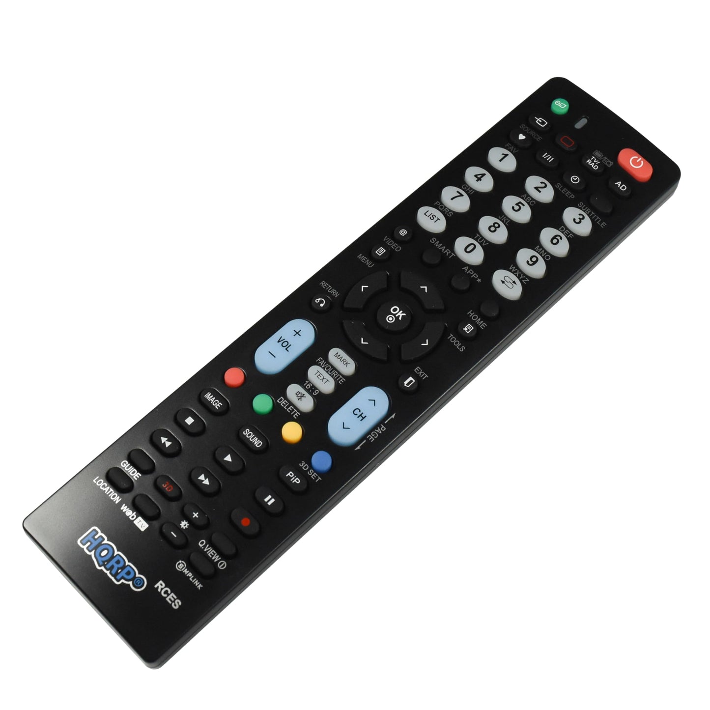 HQRP Remote Control Compatible with LG 32LE5400 32LF11 32LP1D 32LP1DC 37LB4D 37LB5D 37LC2D 37LH30 37LH40 42LD400 LCD LED HD TV Smart 1080p 3D Ultra 4K