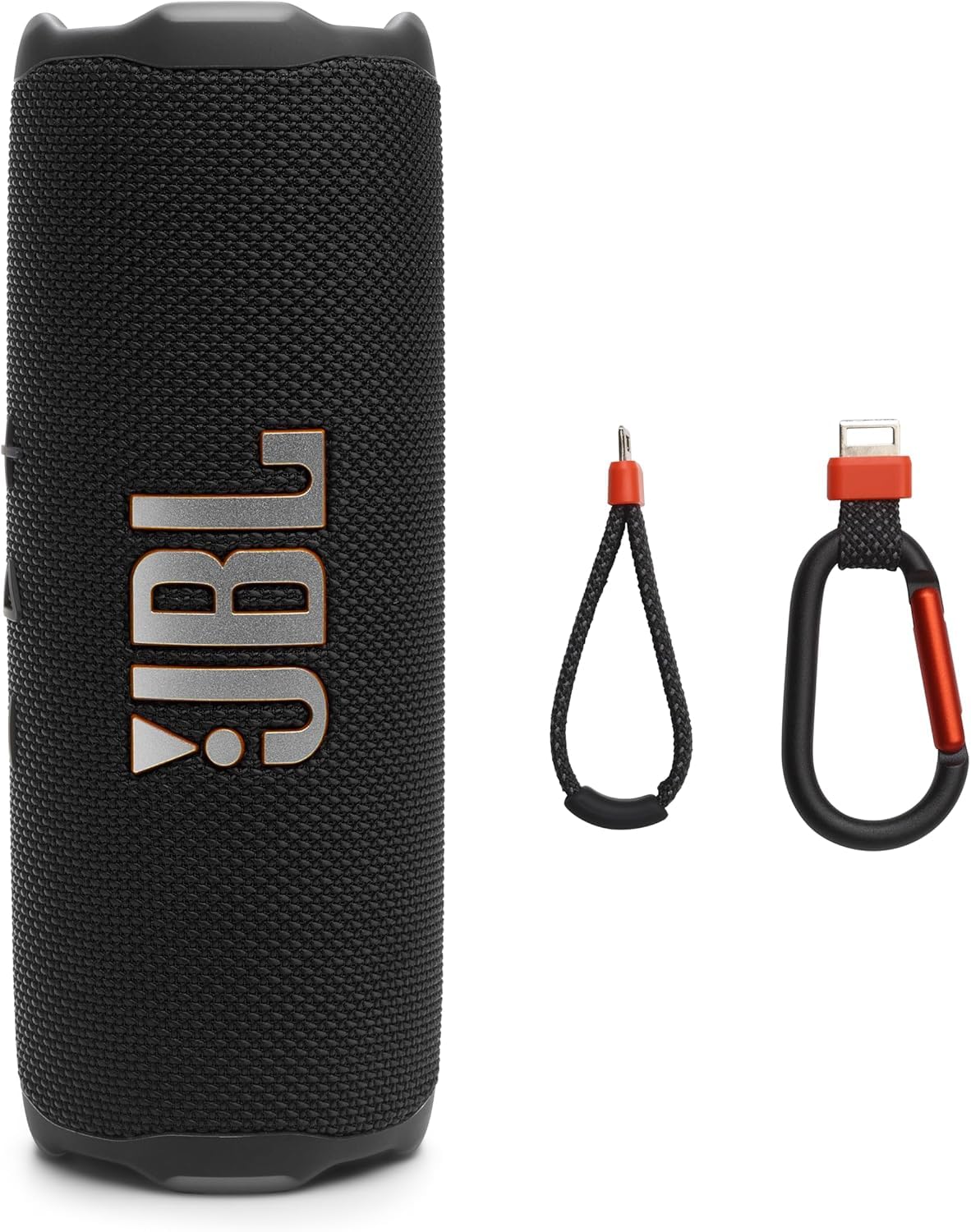 JBL FLIP 7 (Black) Waterproof Portable Speaker Bundle with X-Halo Hardcase (Black)