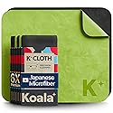 Koala Lens Cleaning Cloth | Japanese Microfiber | Glasses Cleaning Cloths | Eyeglass Lens Cleaner | Eyeglasses, Camera, VR/AR Headset, and Screen