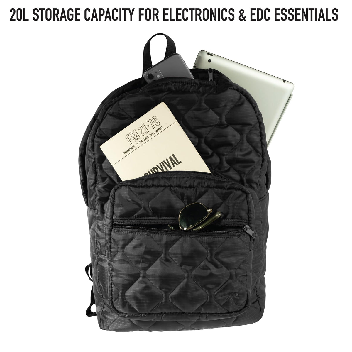 Rothco Lightweight Woobie Backpack (Black)