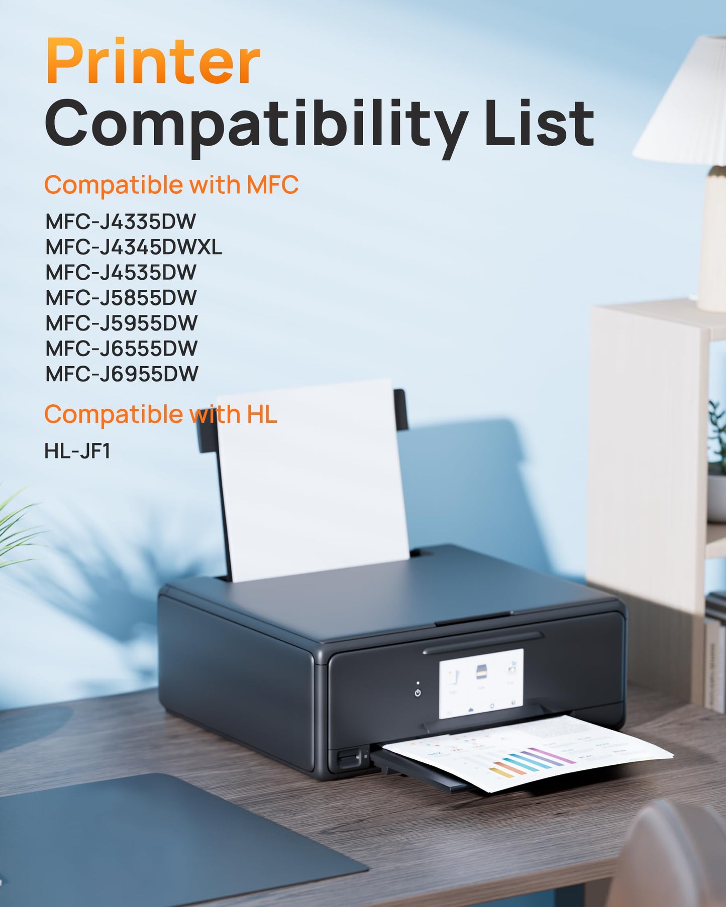 E-Z Ink LC406XL Ink Cartridges for Brother Printer MFC-J5855DW MFC-J4335DW