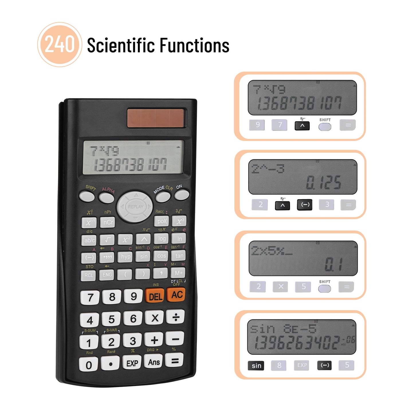 Mr. Pen- Scientific Calculators, 24 pcs, 2 Line Calculator for School, Fraction Calculator Scientific Calculator, Bulk, for School, High School
