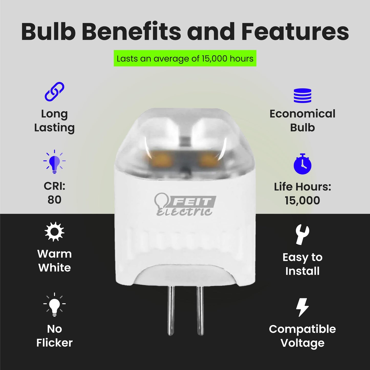 Feit Electric LVG4/LED 20-Watt Equivalent G4 Base Capsule Specialty LED