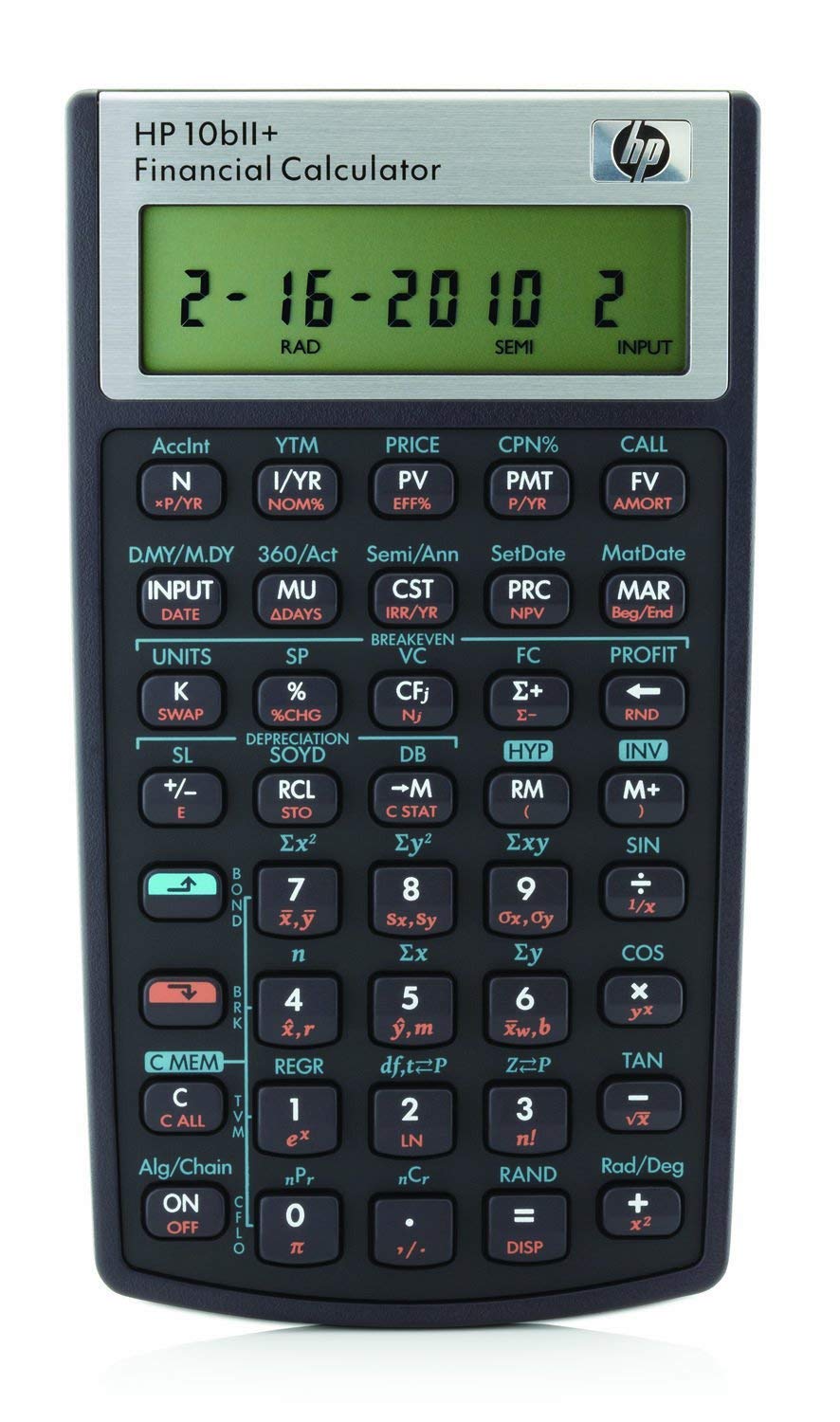 HP 10bII+ Financial Calculator (NW239AA), 2 Pack