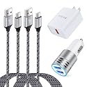 QC3.0 USB Type C Fast Charger for Samsung Galaxy S25FE/S25 Ultra/S25 Plus/A17/A16 5G/A15/A54/A53/A36/A26/S24/S23/S22 Ultra, Car Charger Android Phone