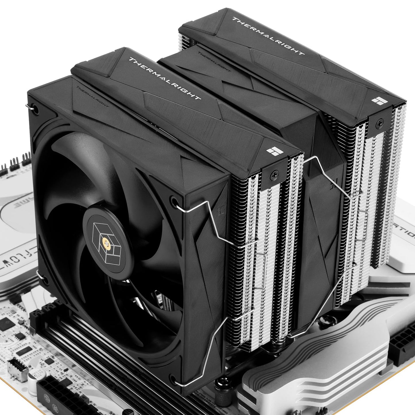 Thermalright Royal Pretor 130 CPU Air Cooler,6 Heat Pipes Dual Towers Cooler,with Dual PWM Fans,1500RPM Speed,Desktop Cooler for Intel
