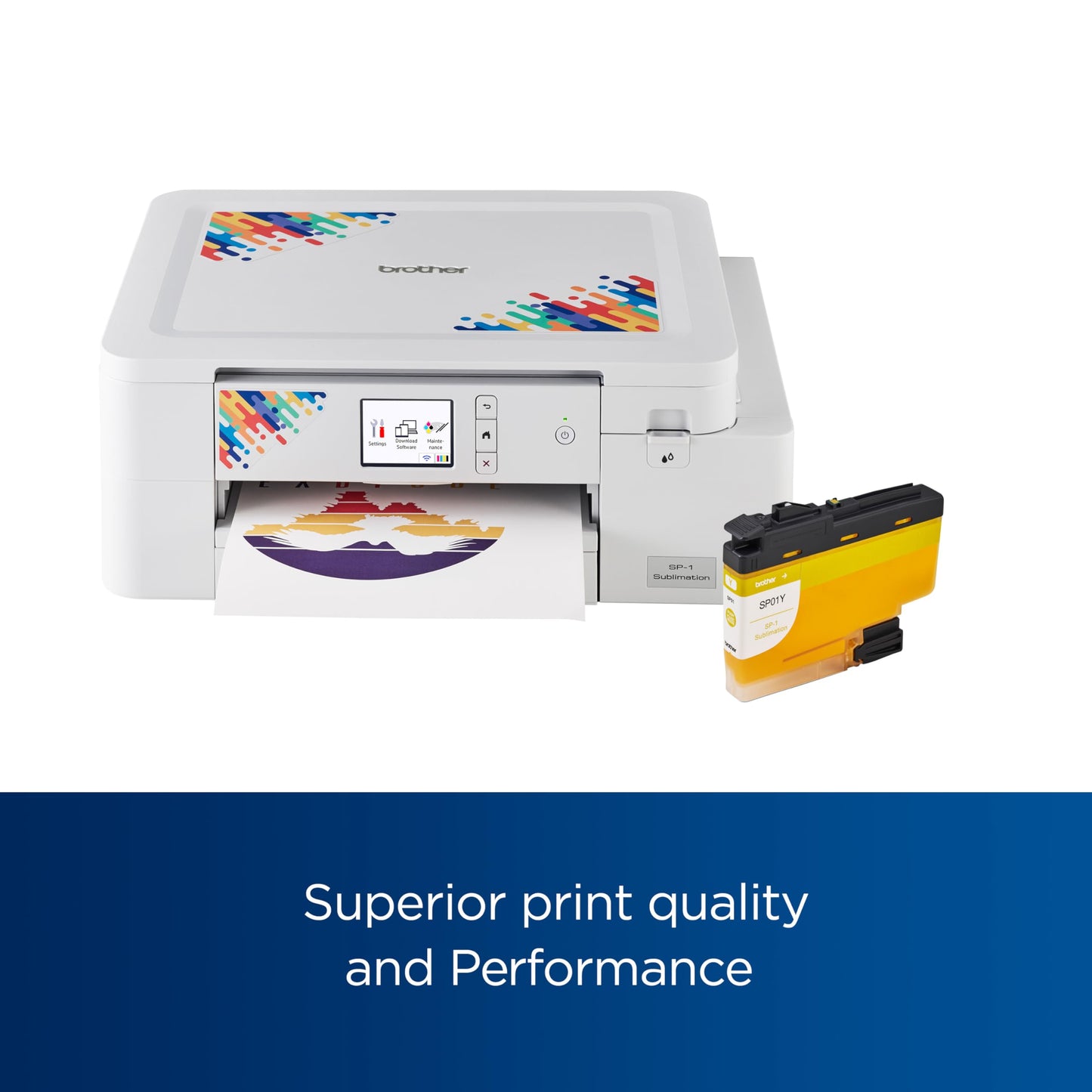 Brother SP01YS Sublimation Ink Cartridge, Yellow, Genuine
