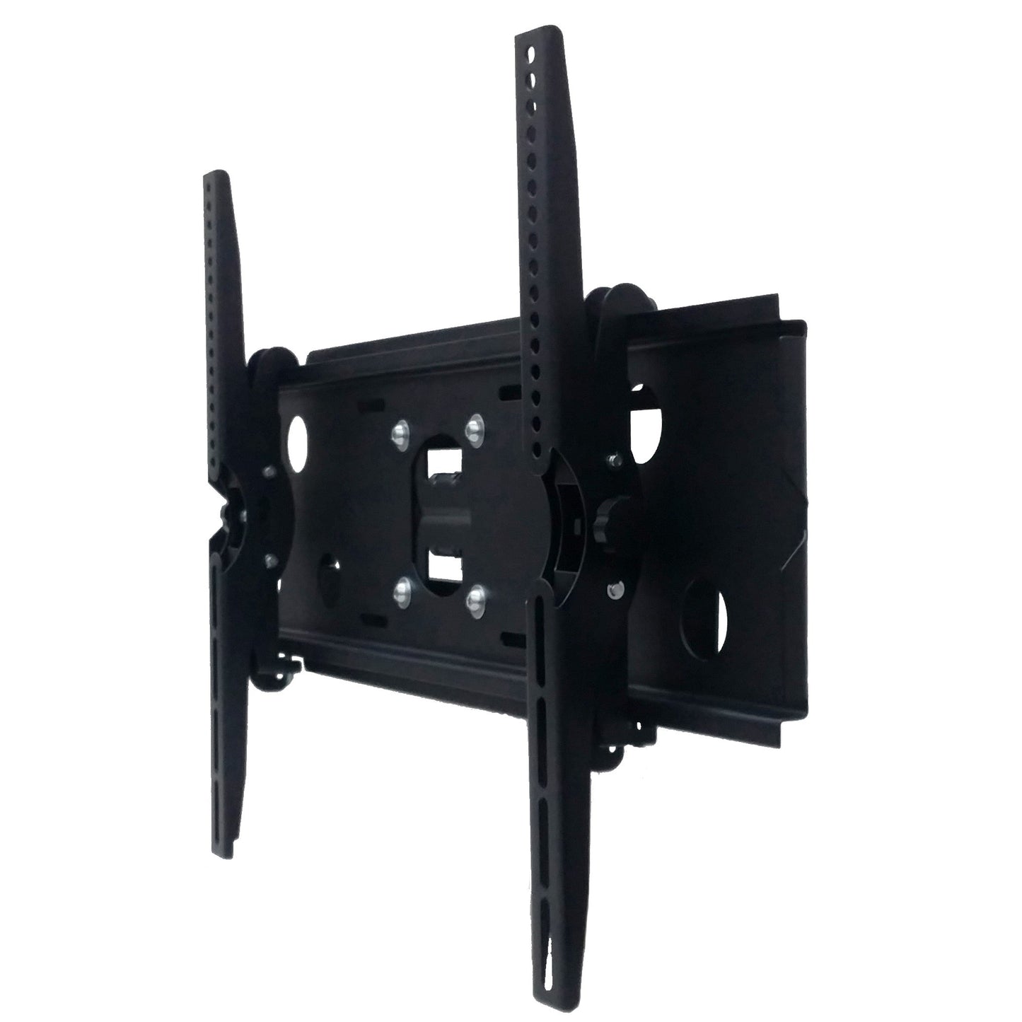 2xhome - New TV Wall Mount Bracket (Single Arm) & Single Shelf Package - Secure Cantilever LED LCD Plasma Smart 3D WiFi Flat Panel Screen Monitor
