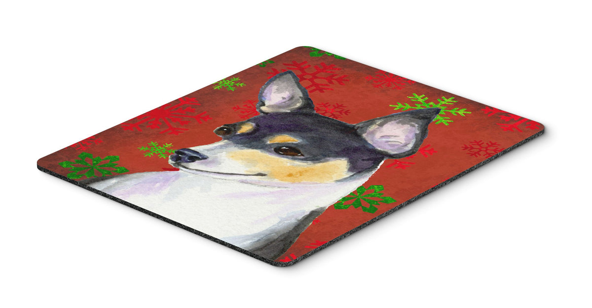 Caroline's Treasures SS4725MP "Chihuahua Red and Green Snowflakes Holiday Christmas Mouse Pad, Hot Pad or Trivet" for Home Office Gaming Working