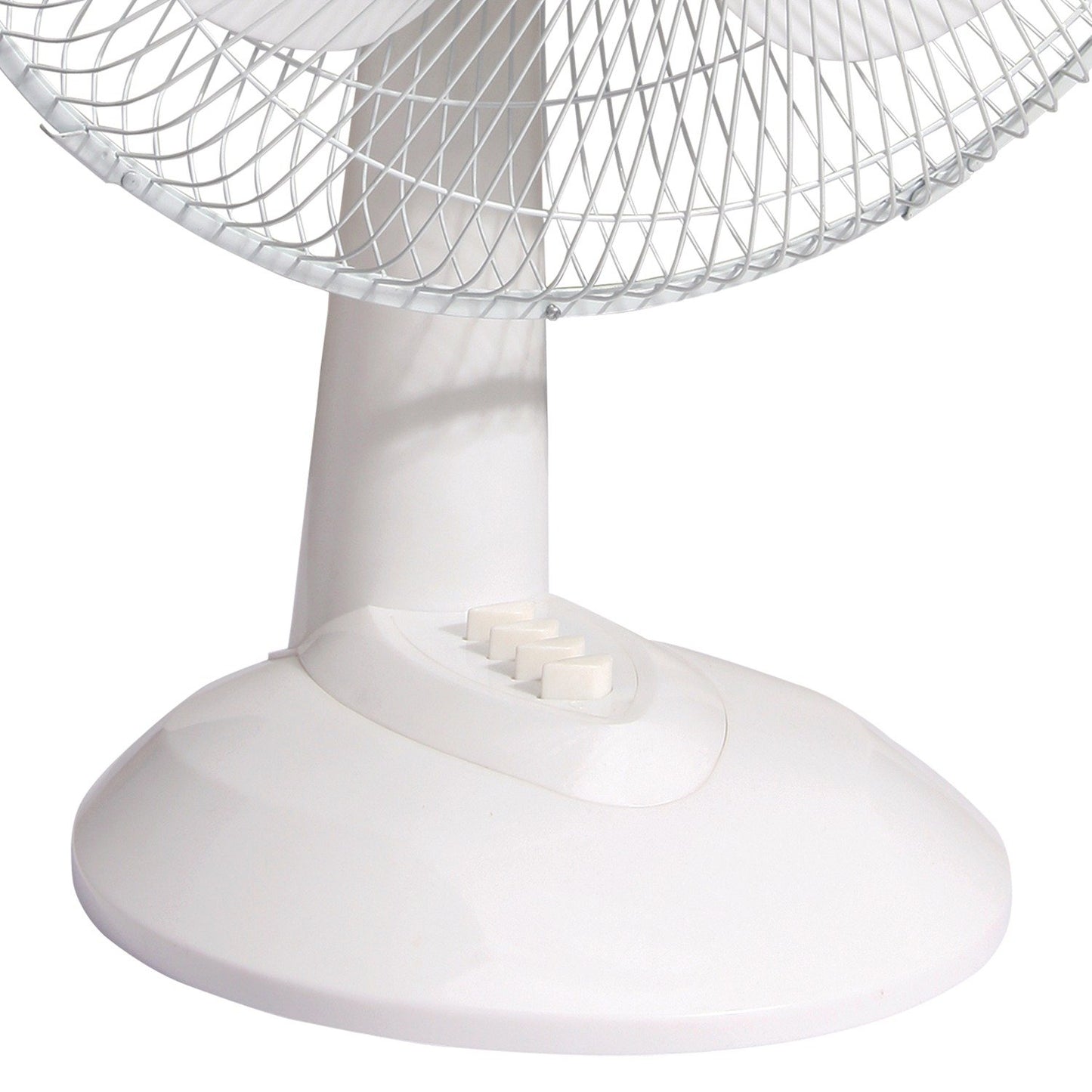 Brentwood Kool Zone F-12DW Oscillating Desk Fan,3-Speed 12-inch,White
