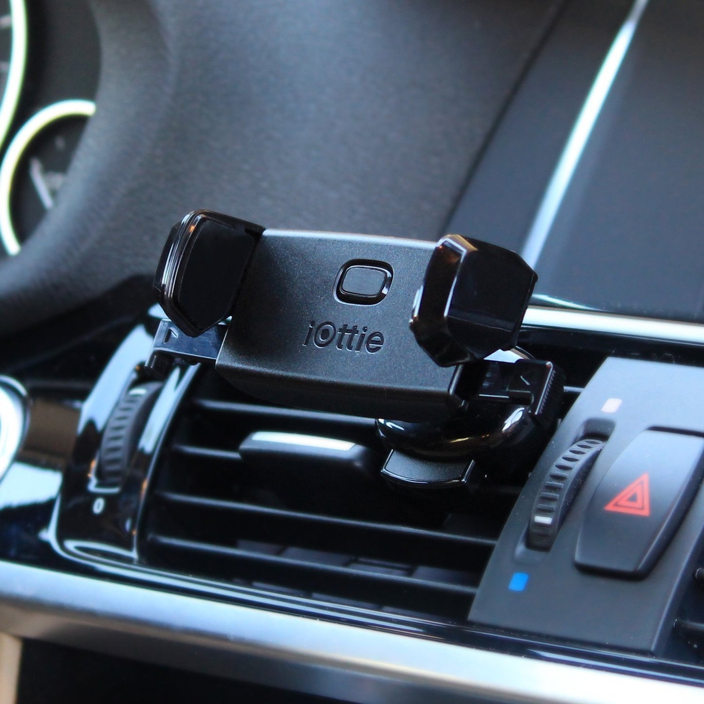 iOttie Easy One Touch Mini Air Vent Car Mount Holder Cradle for iPhone Xs Max R 8 Plus 7 Samsung Galaxy S10 E S9 S8 Plus Edge, Note 9 & Other